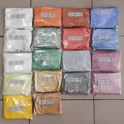 Color cerámico en glaseado de cuatro colores oro, púrpura y óxido de hierro